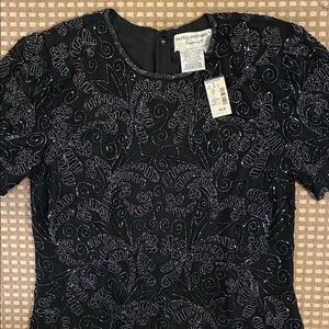 NWT Vintage beaded blouse